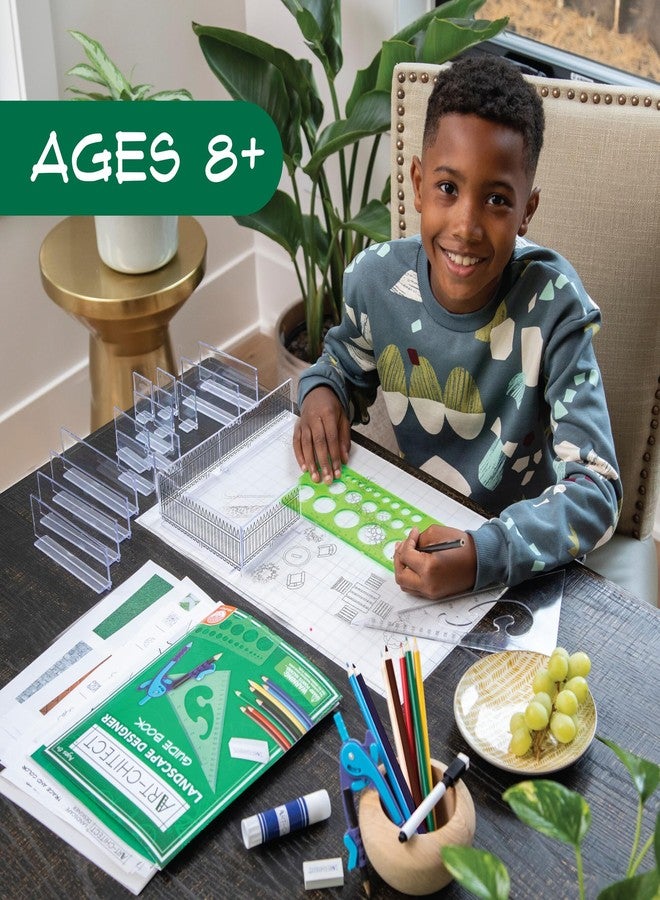 مايندوير مصمم المناظر الطبيعية MindWare Art-chitect للأطفال - مجموعة تصميم المناظر الطبيعية ثلاثية الأبعاد للأطفال من سن 8 سنوات فما فوق - تعلم أساسيات الهندسة المعمارية أثناء التصميم من البداية إلى النهاية - Image 3